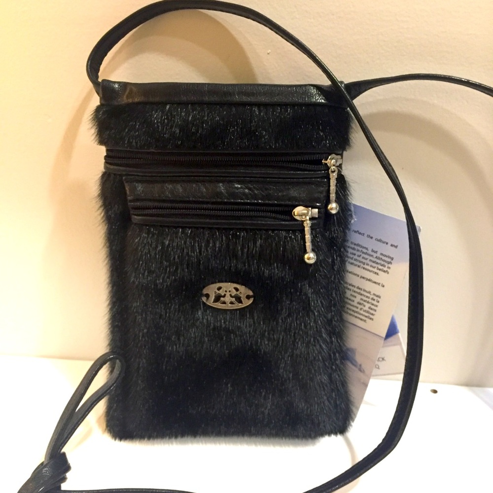 Sealskin passport purse